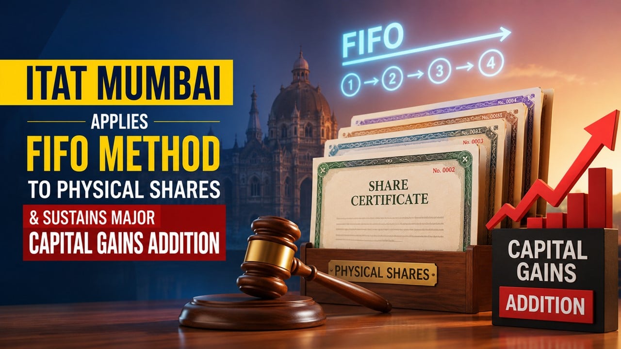 ITAT Upholds FIFO Method for Computing Capital Gains on Shares