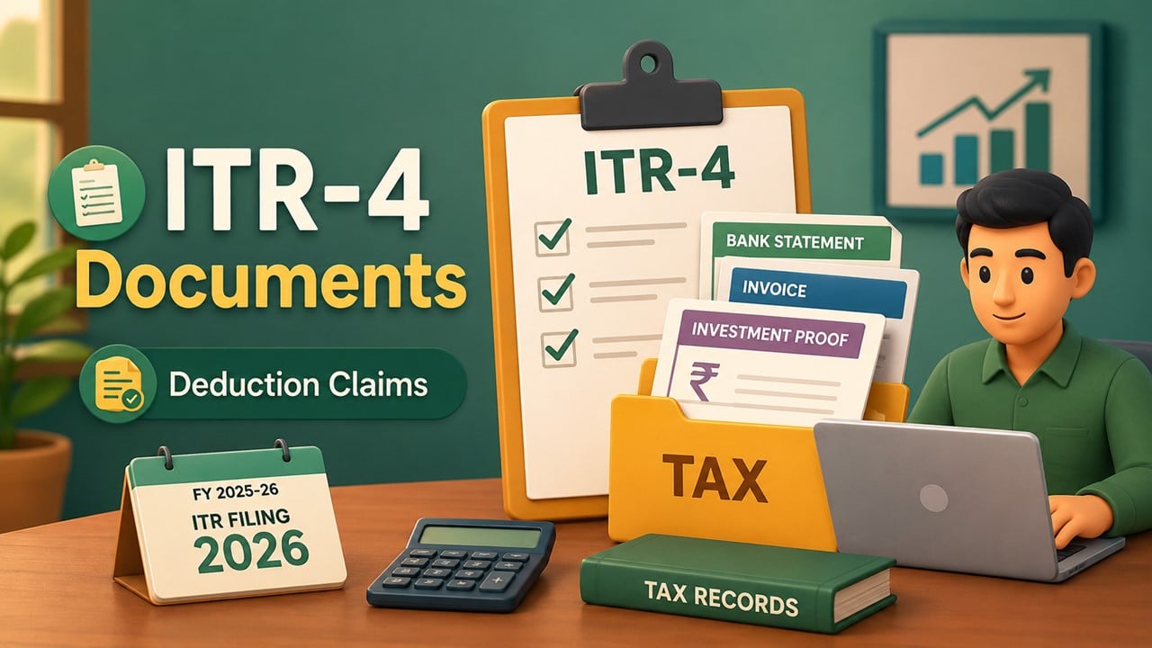 ITR Filing 2026: Essential Documents for ITR-4 Deduction Claims