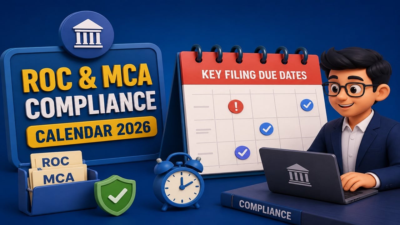 ROC And MCA Compliance Calendar 2026: Key Filing Due Dates for Companies and LLPs
