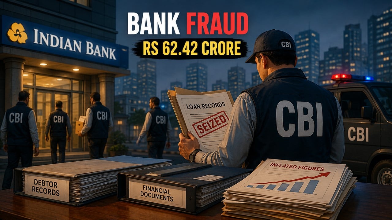 Rs 62.42 Crore Banking Fraud: CBI Raids Multiple Locations Linked to Mumbai Firm